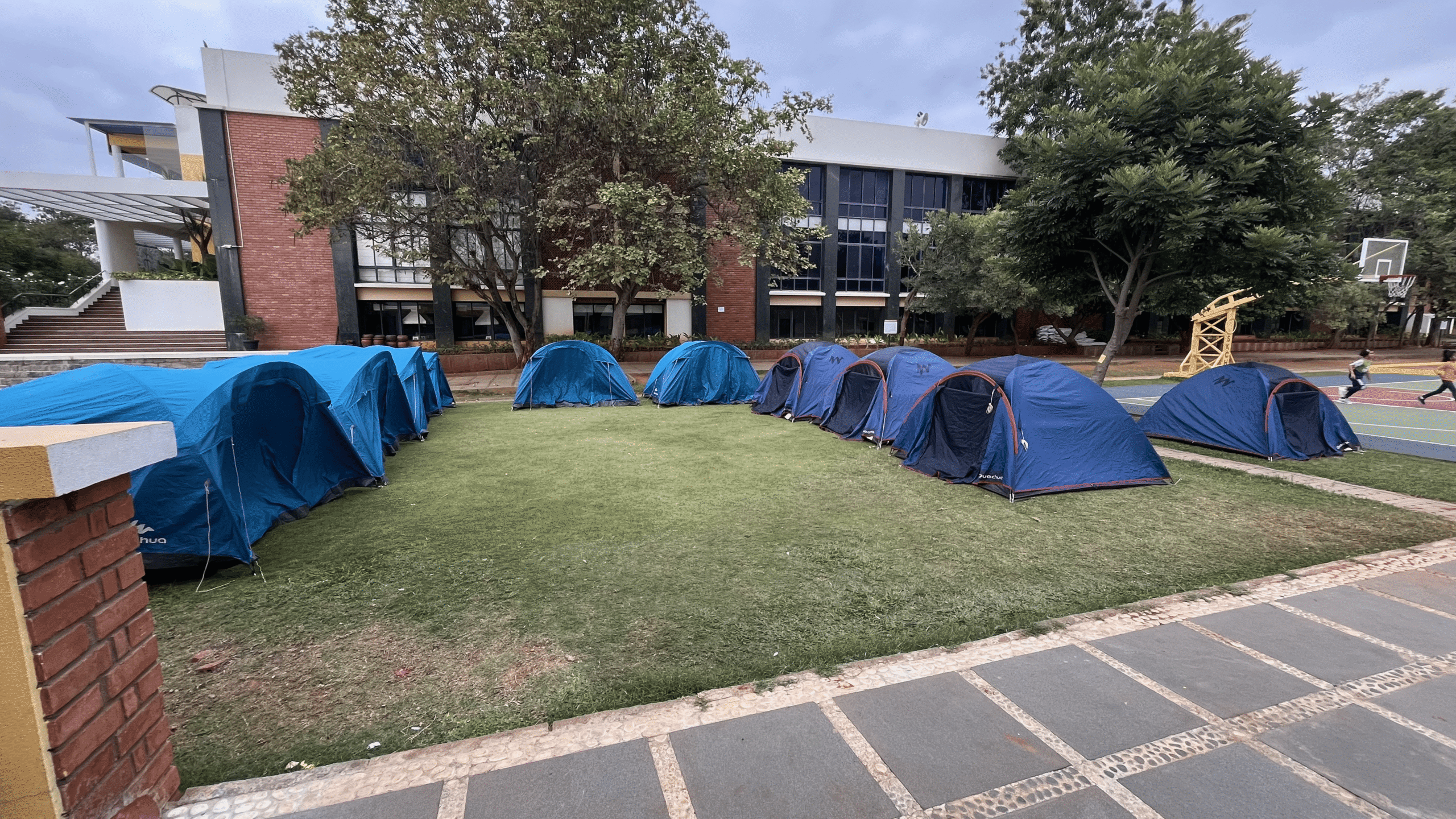 Camping at school 2